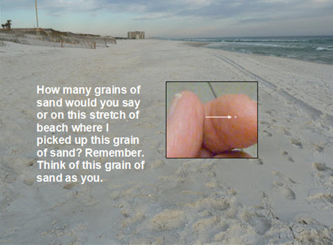 how many grains of sand